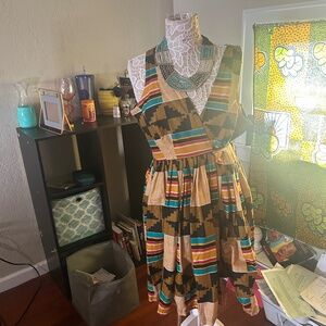 Ankara wrap dress